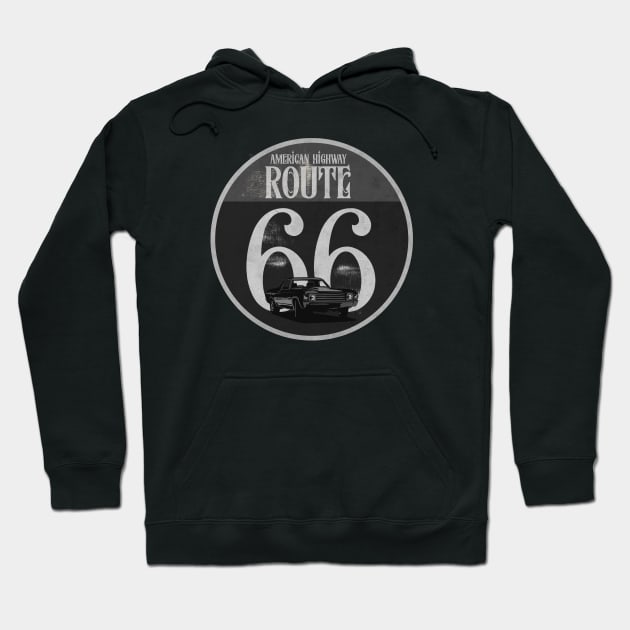 Route 66, known as The Main Street of America Hoodie by CTShirts